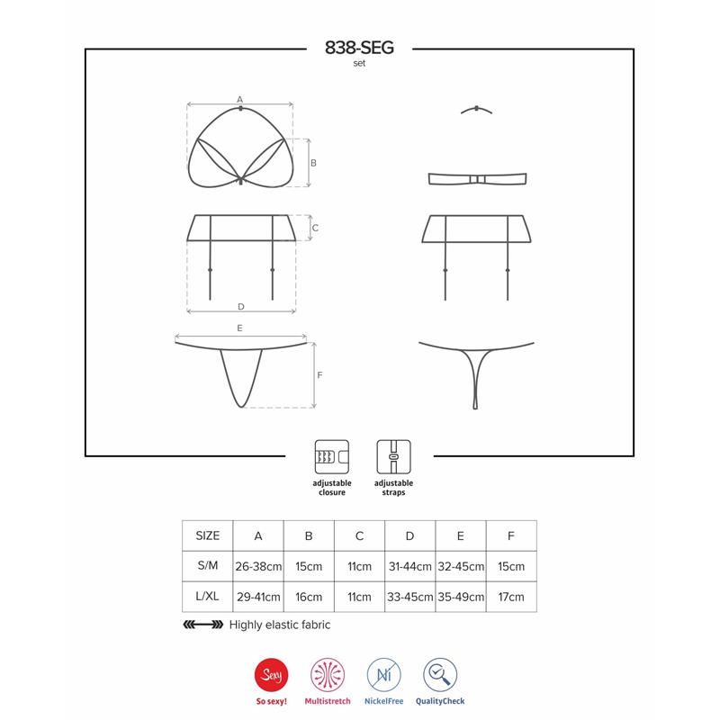 3 Pieces Set 838-SEG-3 - Image 3