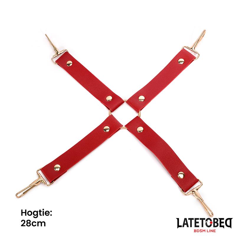 7 pcs Bondage Set with Carry bag Red - Image 5