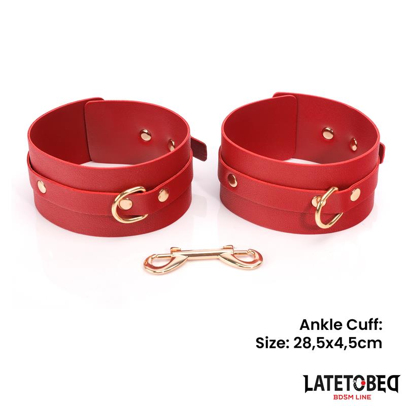 7 pcs Bondage Set with Carry bag Red - Image 6