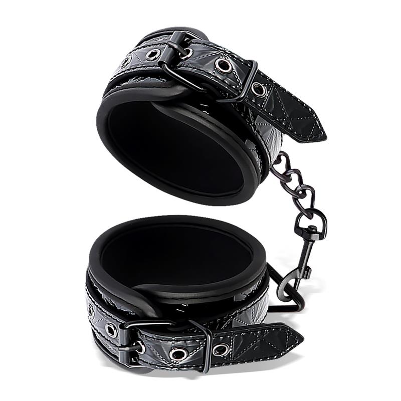 Adjustable Ankle Cuffs Sapphire Vegan Leather - Image 2
