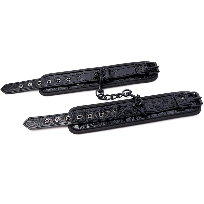 Adjustable Ankle Cuffs Sapphire Vegan Leather - Image 4