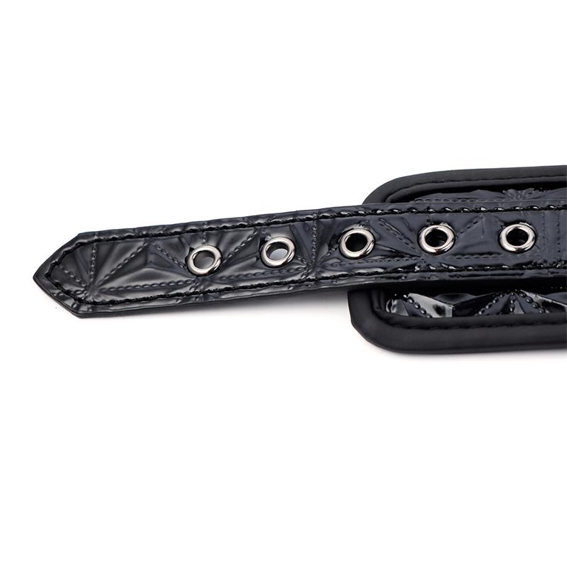 Adjustable Ankle Cuffs Sapphire Vegan Leather - Image 5