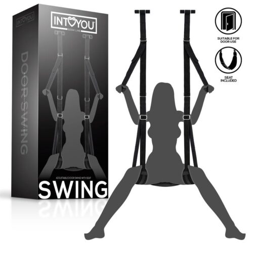 Adjustable Door Swing with Legs Support and Seat