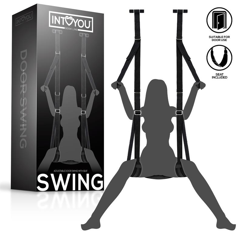 Adjustable Door Swing with Legs Support and Seat