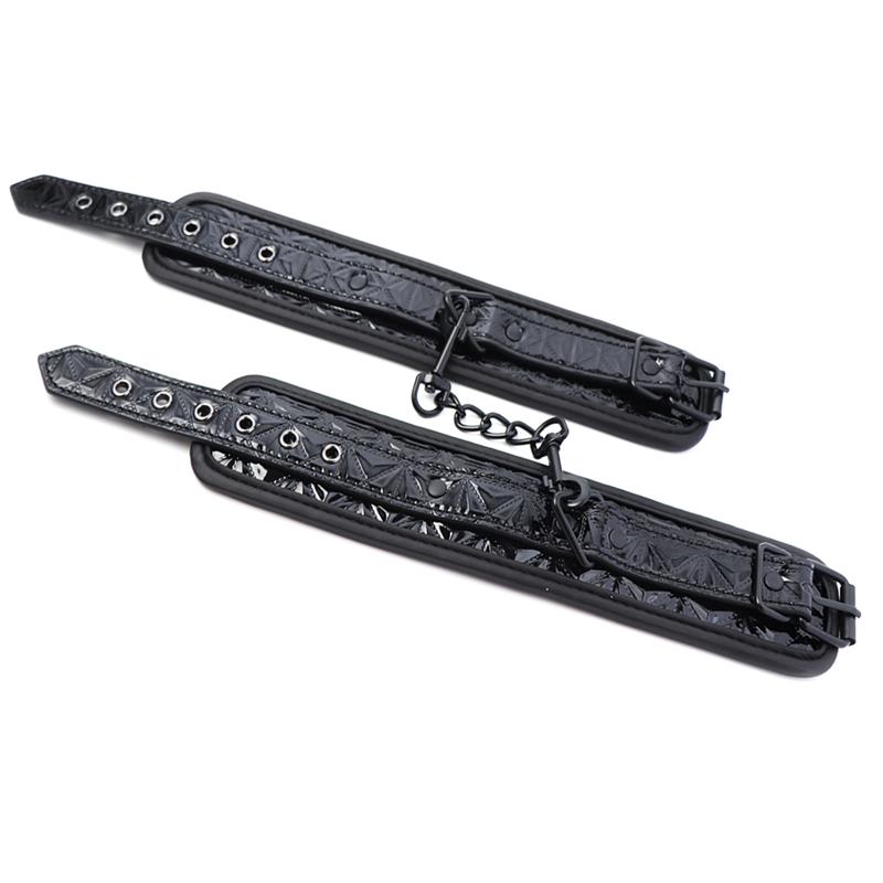 Adjustable Handcuffs Sapphire Vegan Leather - Image 4