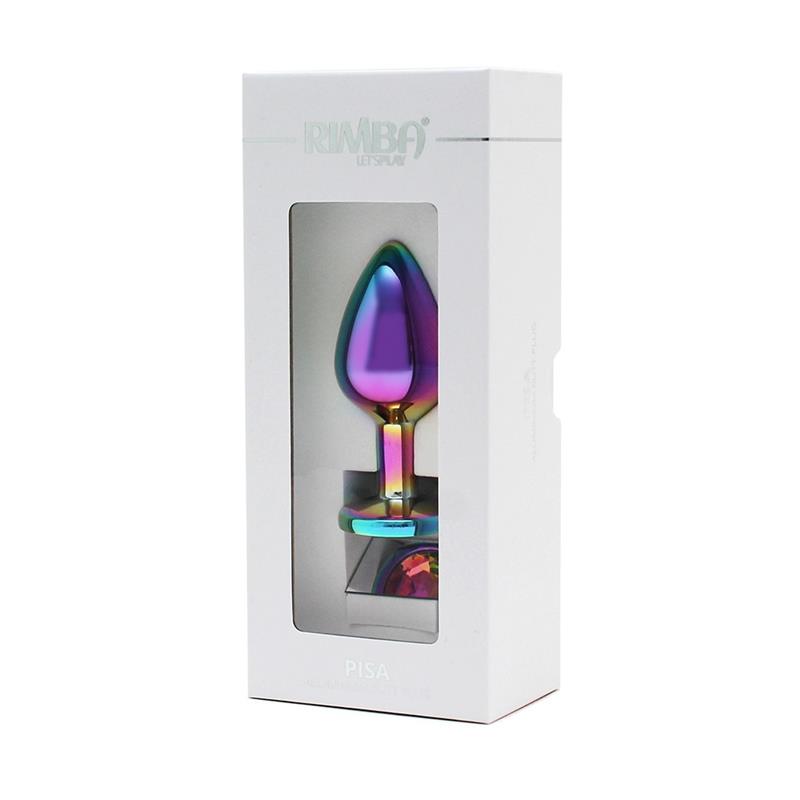 Anal plug and jewel in rainbow colors Plug Rainbow - Image 4