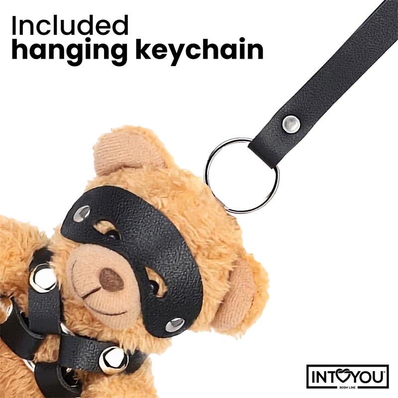 Bearly Keychain BDSM Teddy Bear with Chest Harness - Image 2