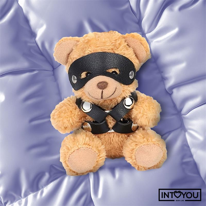 Bearly Keychain BDSM Teddy Bear with Chest Harness - Image 3