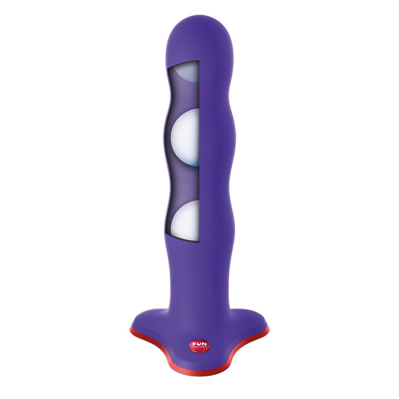 Bouncer Dildo with Internal Beads Flashy Purple - Image 4