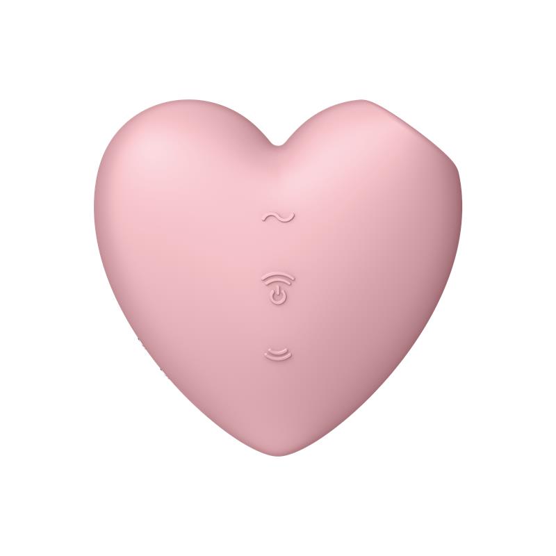 Cutie Heart Clitoris Sucker and Vibe Pink - Image 6