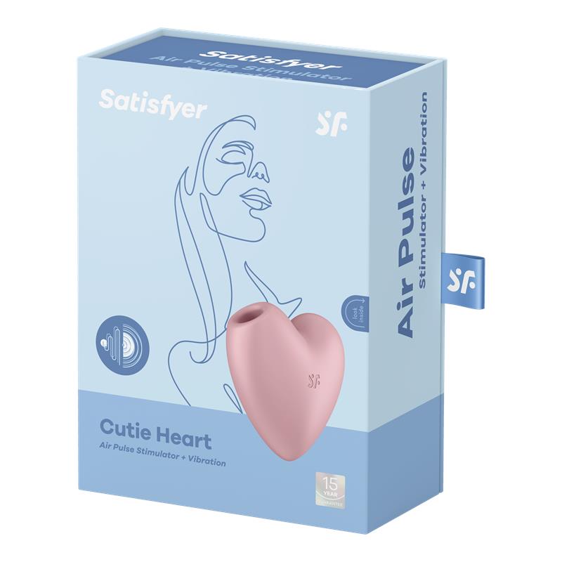 Cutie Heart Clitoris Sucker and Vibe Pink - Image 7