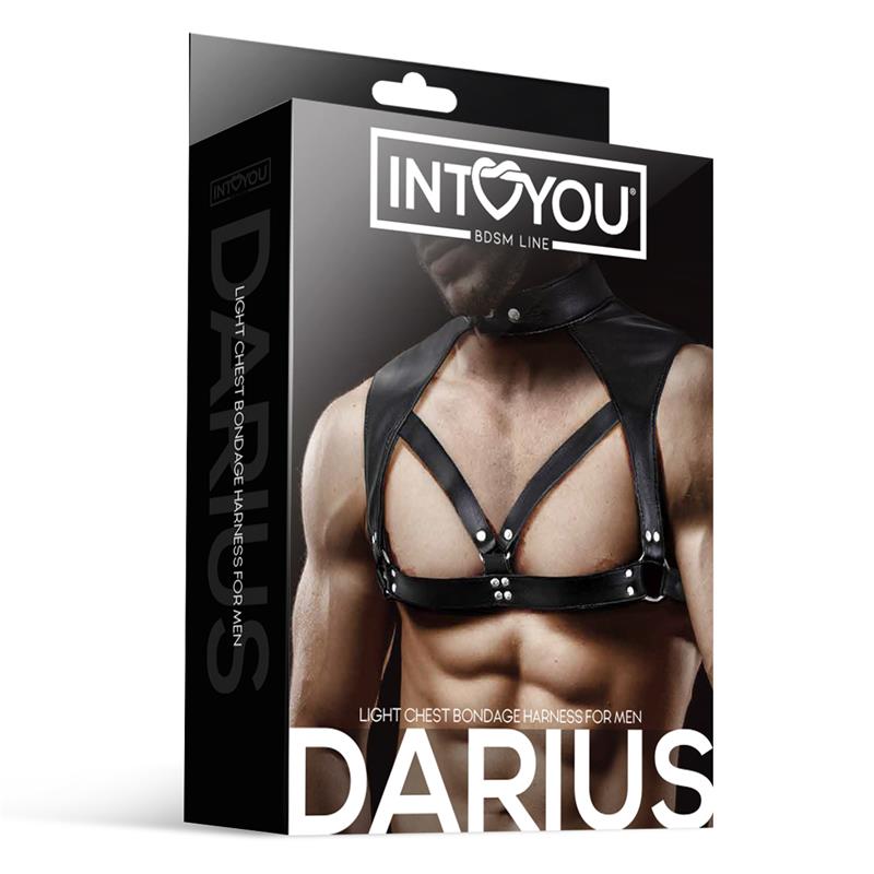 Darius Chest Bondage Harness for Men Vegan Leather - Image 4