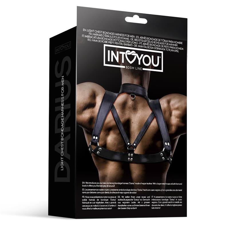 Darius Chest Bondage Harness for Men Vegan Leather - Image 5
