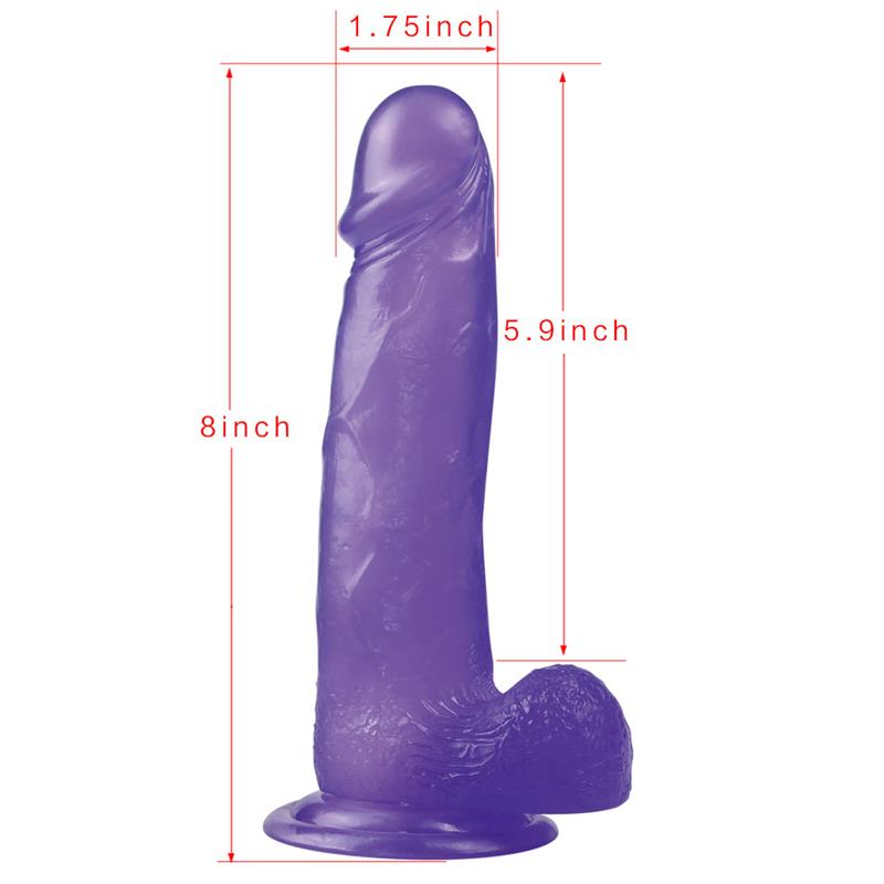 Dildo Jelly Studs 8 Purple - Image 6