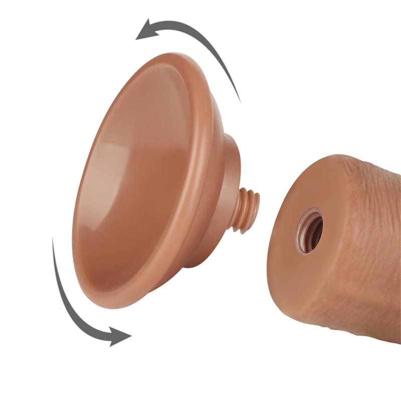 Dildo Sliding Skin 8 Brown - Image 5