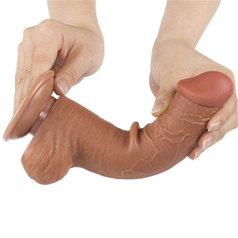 Dildo Sliding Skin 8 Brown - Image 2