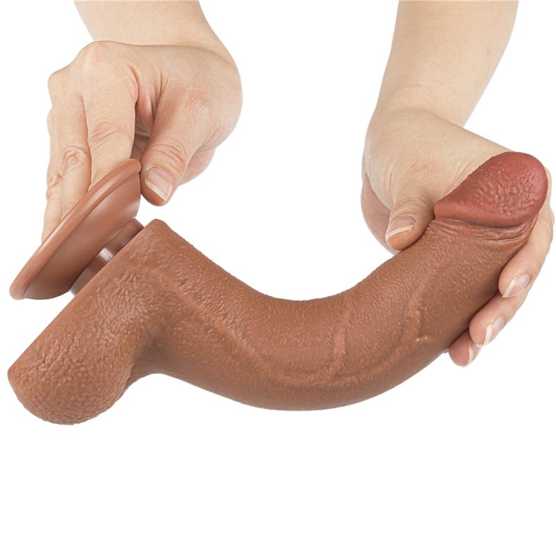 Dildo Sliding Skin 8.5 Brown - Image 2