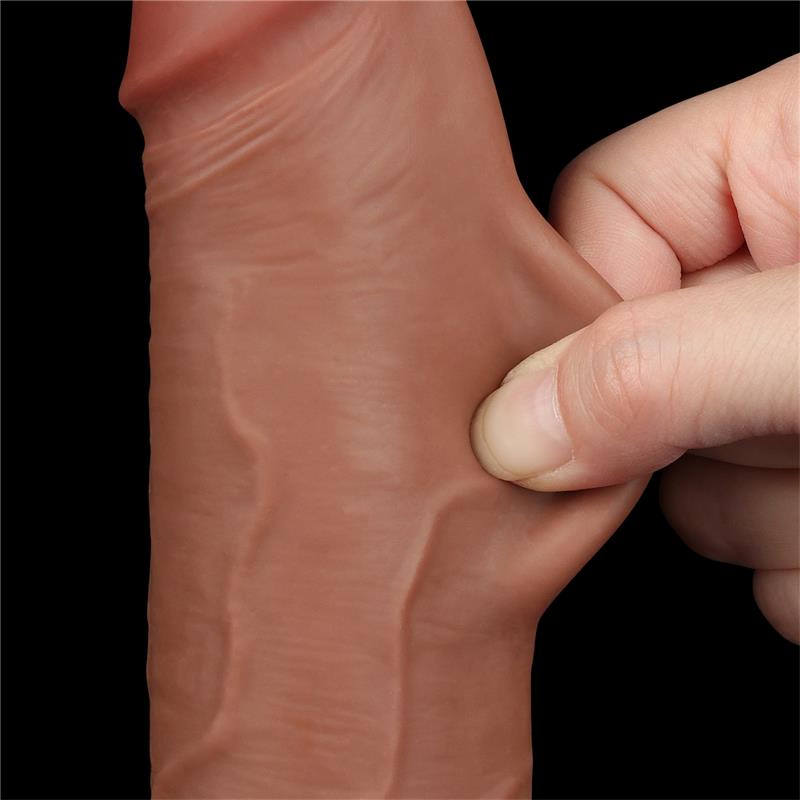 Dildo Sliding Skin 8.5 Brown - Image 8