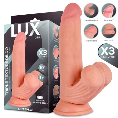 Dirk Triple Density Dildo with Swinging Balls 10