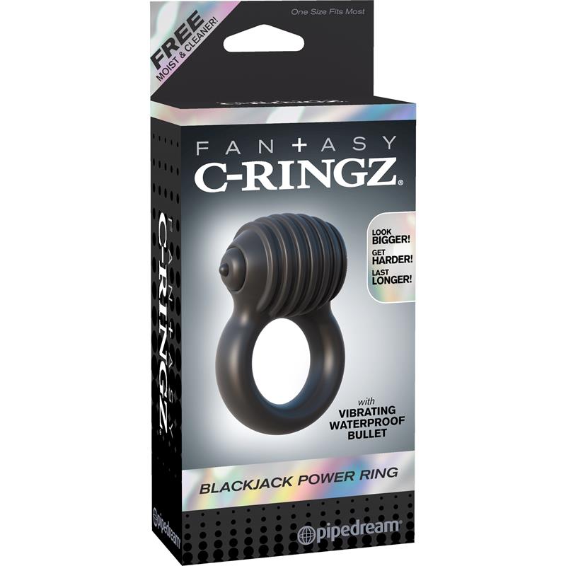 Fantasy C-Ringz Blackjack Power Ring Black - Image 3