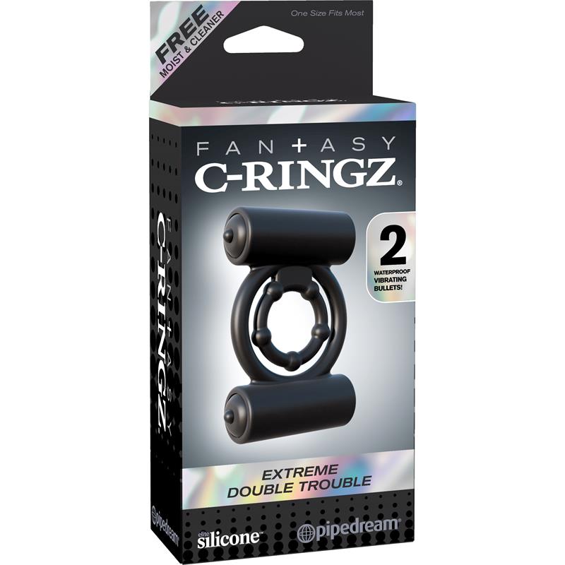 Fantasy C-Ringz Extreme Double Trouble Black - Image 2
