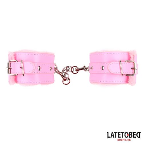 Furry Ankle Cuff Pink