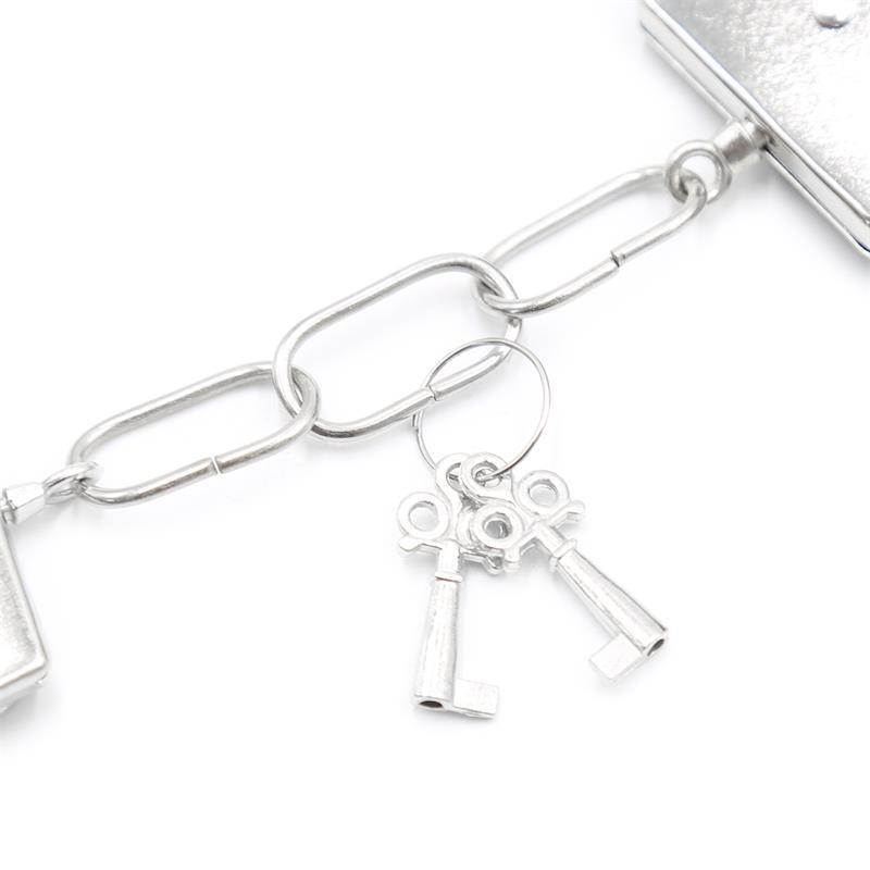 Furry Metal Handcuffs Black - Image 8