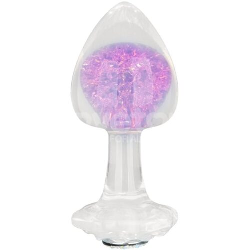 Gemoria Silicone Butt Plug with Crystal Sphere