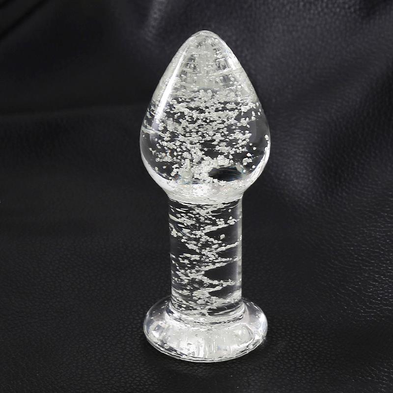 Glow in the Dark Glass Butt Plug - Image 3