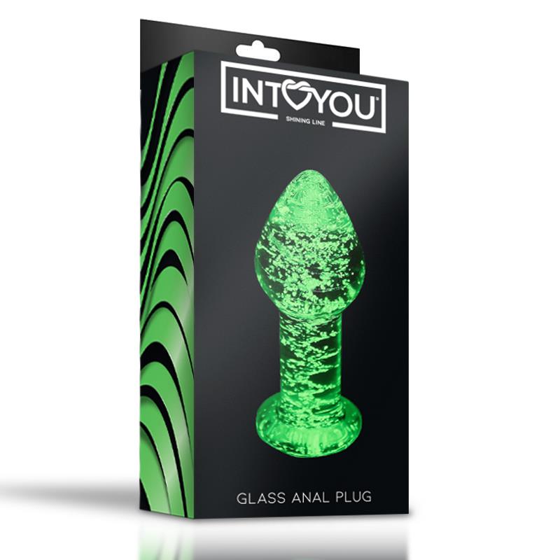 Glow in the Dark Glass Butt Plug - Image 7