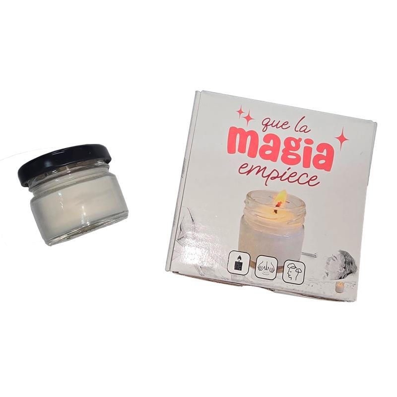 lavender-scented massage candle