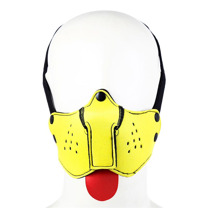 Neoprene Puppy Face Mask Yellow - Image 2