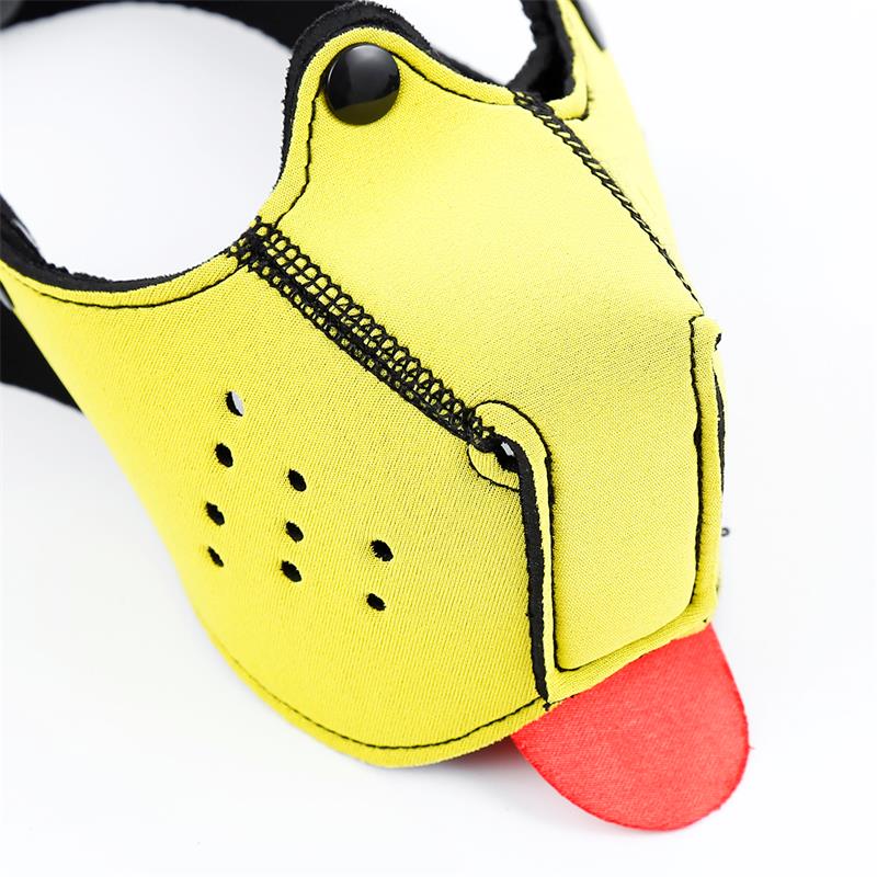 Neoprene Puppy Face Mask Yellow - Image 4