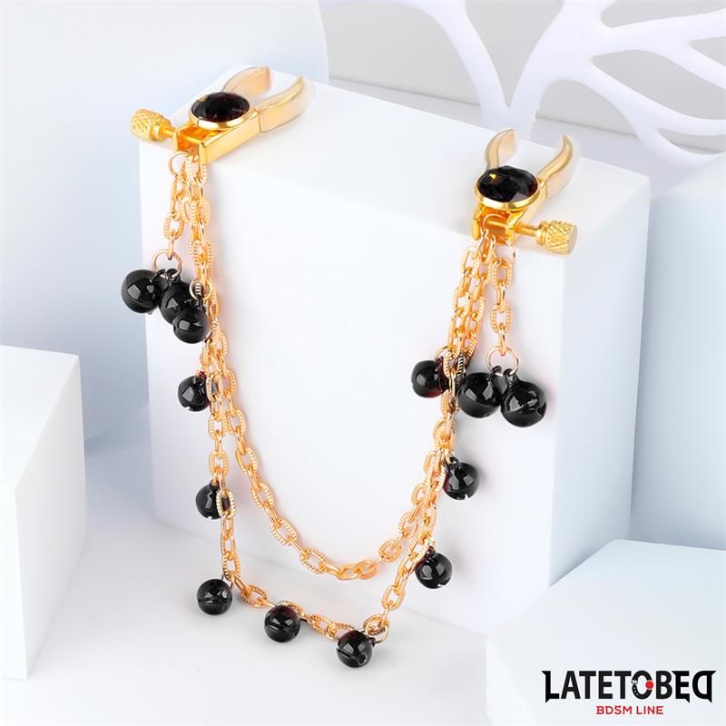 Nipple Clamps with Chain and Bells - Image 2