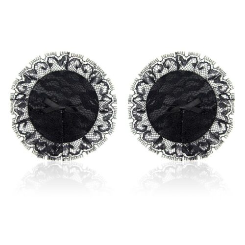 Nipple Covers with Lace Black
