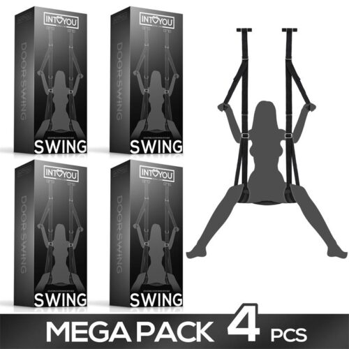 Pack de 4 Adjustable Door Swing with Legs Support and Seat