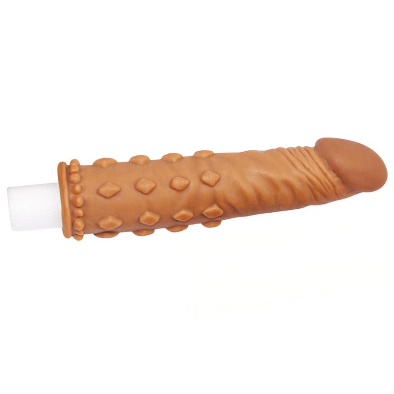 Penis Sleeve Add 2 Pleasure X Tender Brown - Image 2