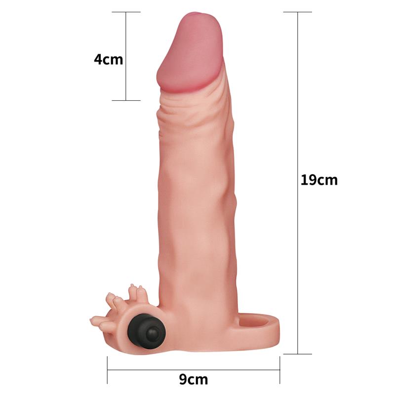 Penis Sleeve with Vibration Add 2 Pleasure X-Tender Flesh - Image 5
