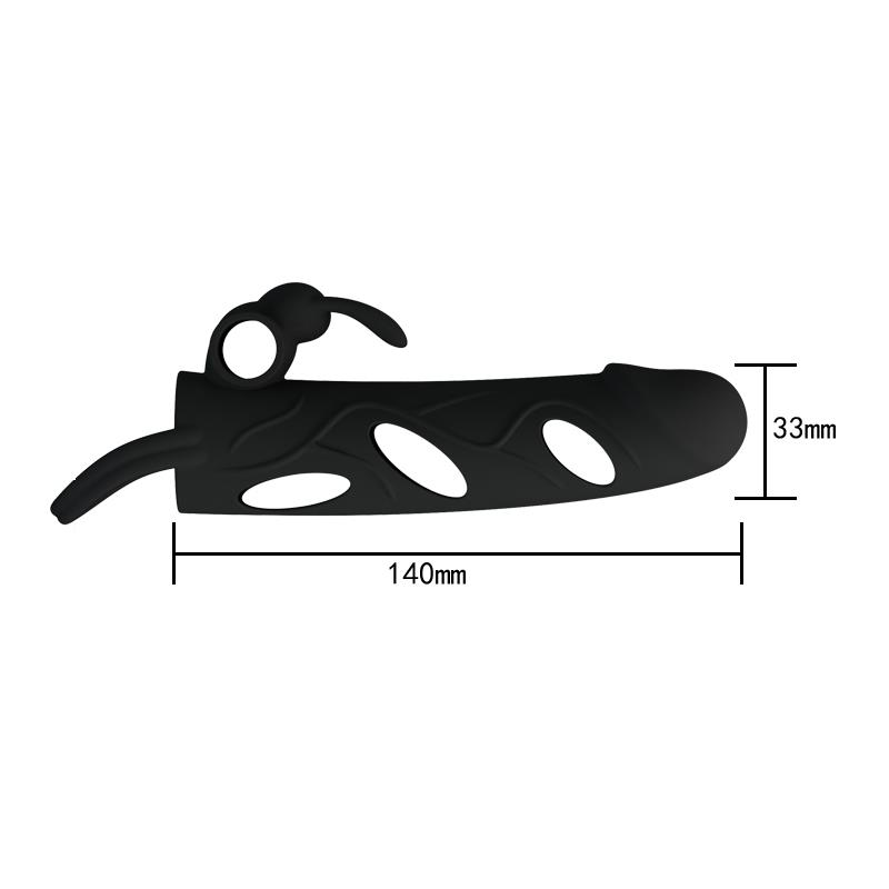 Pretty Love Cage with Vibrating Bullet 14 cm Black - Image 6