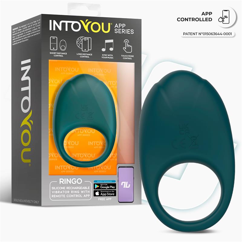Ringo Vibrating Ring with App Unibody Green - Image 2