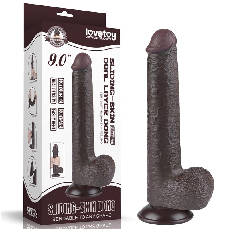Sliding Skin Dual Layer Dildo 9 - Image 12