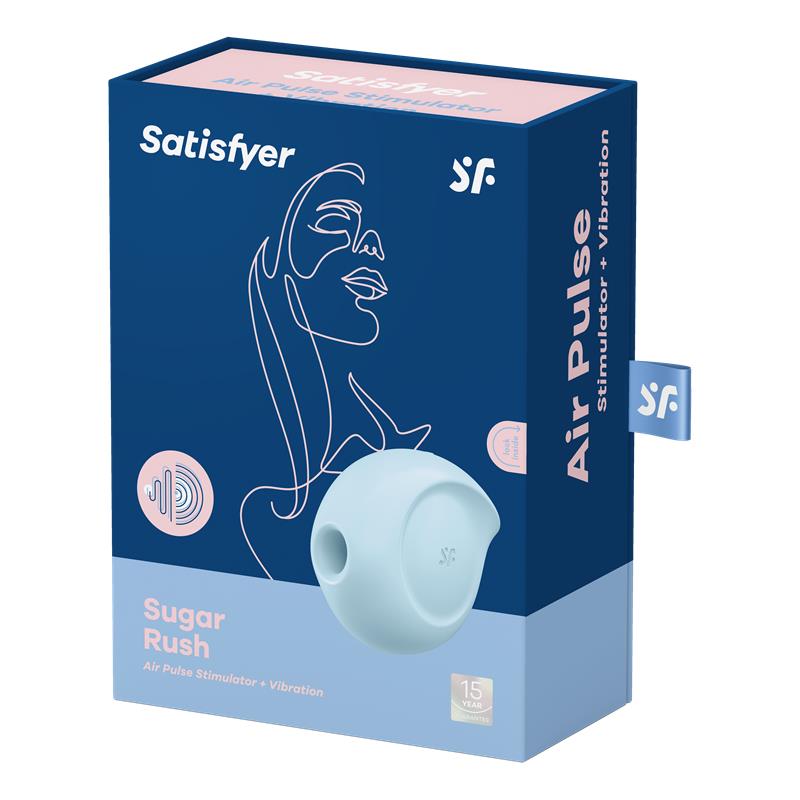 Sugar Rush Clitoris Sucker and Vibe Blue - Image 7