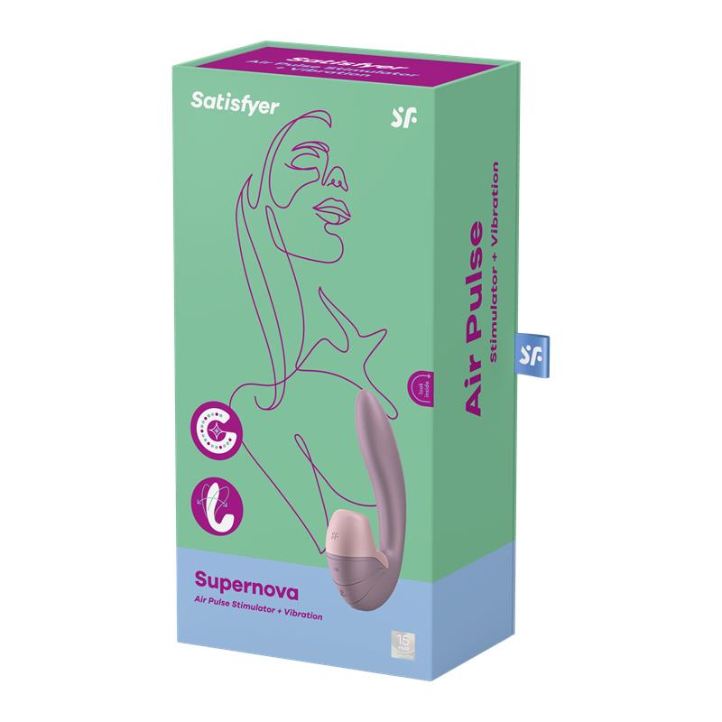 Supernova Old Rose Clitoris Sucker and Vibe Super Flexible USB - Image 8