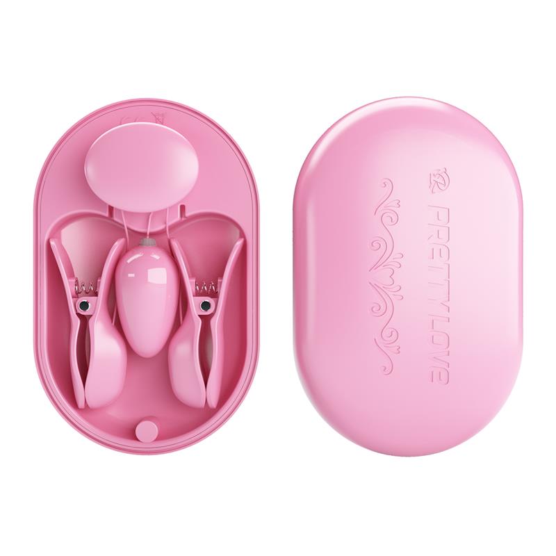 Surprise Box Vibrating Egg and Electric Shock Nipple Clamps Pink - Image 5