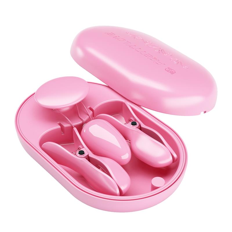 Surprise Box Vibrating Egg and Electric Shock Nipple Clamps Pink - Image 6