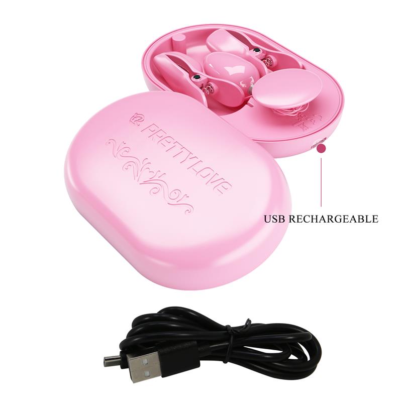 Surprise Box Vibrating Egg and Electric Shock Nipple Clamps Pink - Image 9