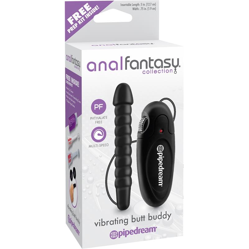 Vibrating Anal Stimulator Butt Buddy Black - Image 2