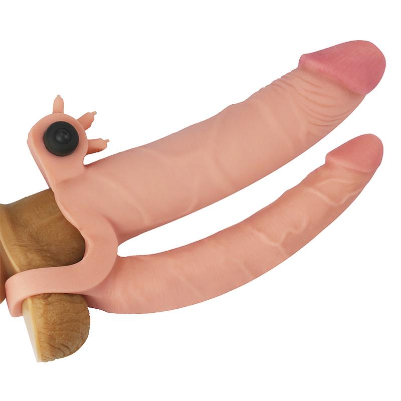 Vibrating Double Penis Sleeve with Vibration +1 - Image 3