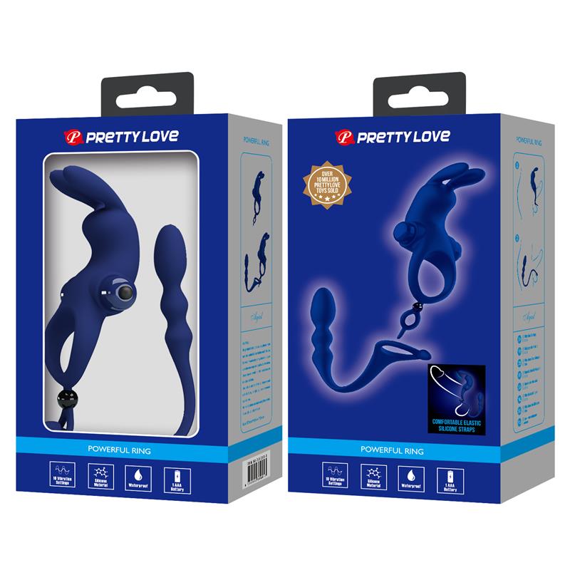 Vibrating Penis Ring with Anal Chain - Image 10