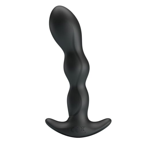 Yale Butt Plug with Vibration Black
